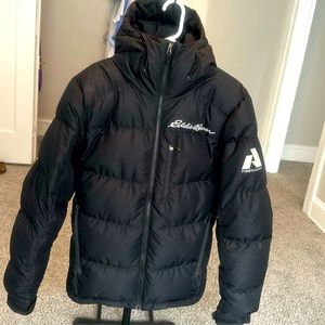 GUC Eddie Bauer Peak XV down jacket, men's Medium, black